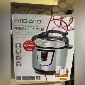 Ambiano Electric Digital Pressure Cooker 6-qt (5.65L)